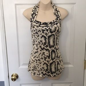 NWOT White House Black Market. Silk Halter top S M
